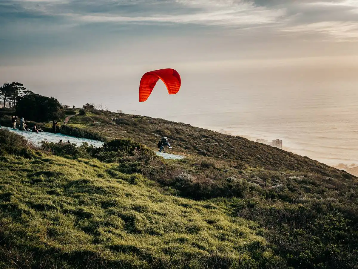 Paragliding at Signal Hill in Cape Town