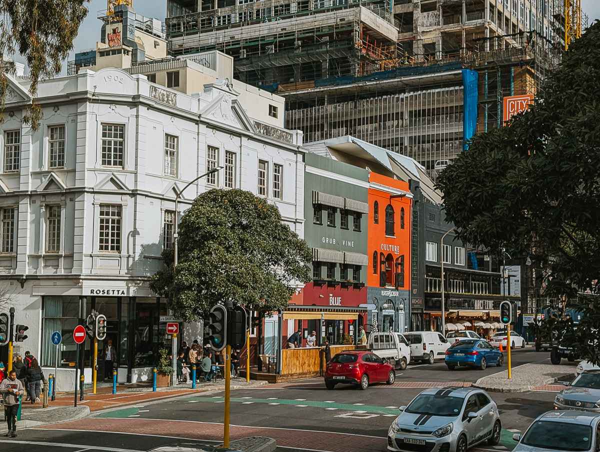 Downtown area of cape town