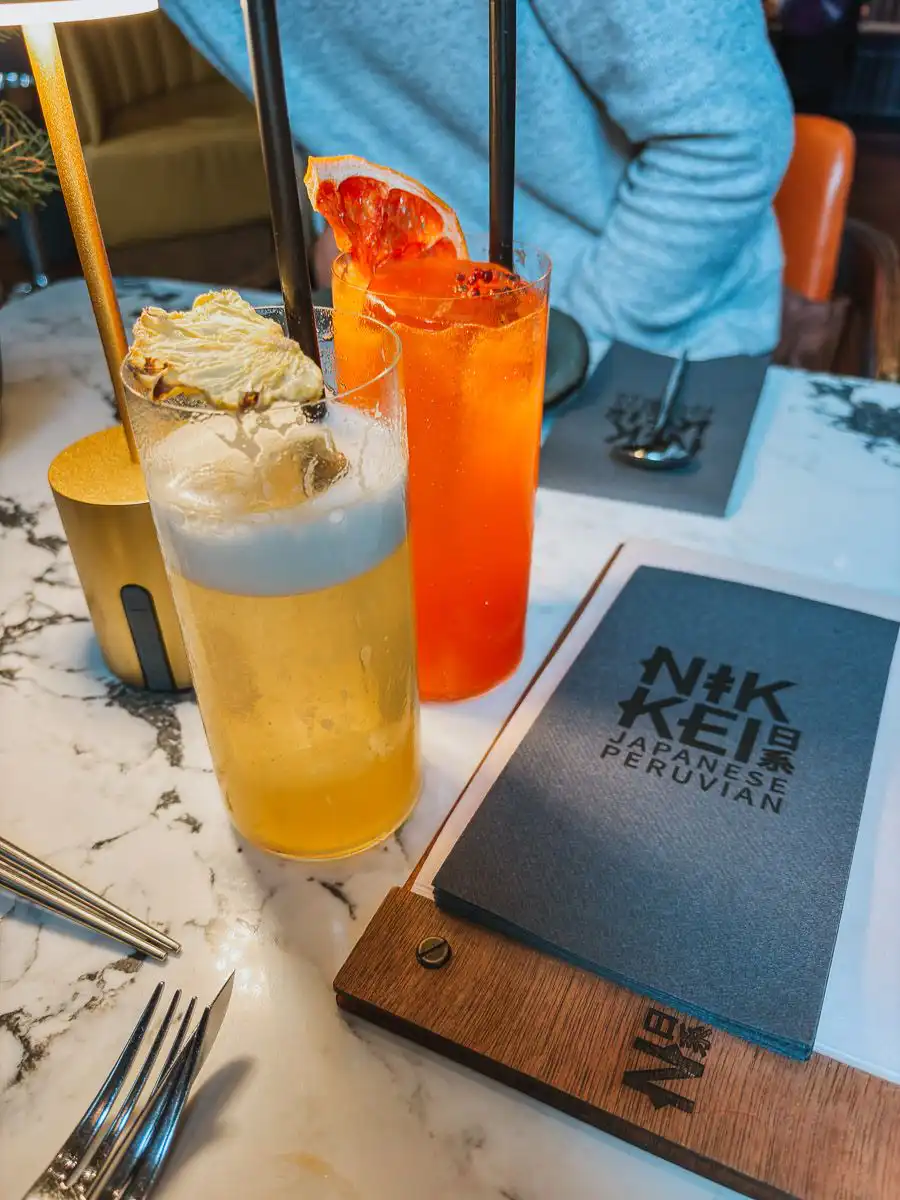 Cocktails at Nikkei Japanese Restaurant