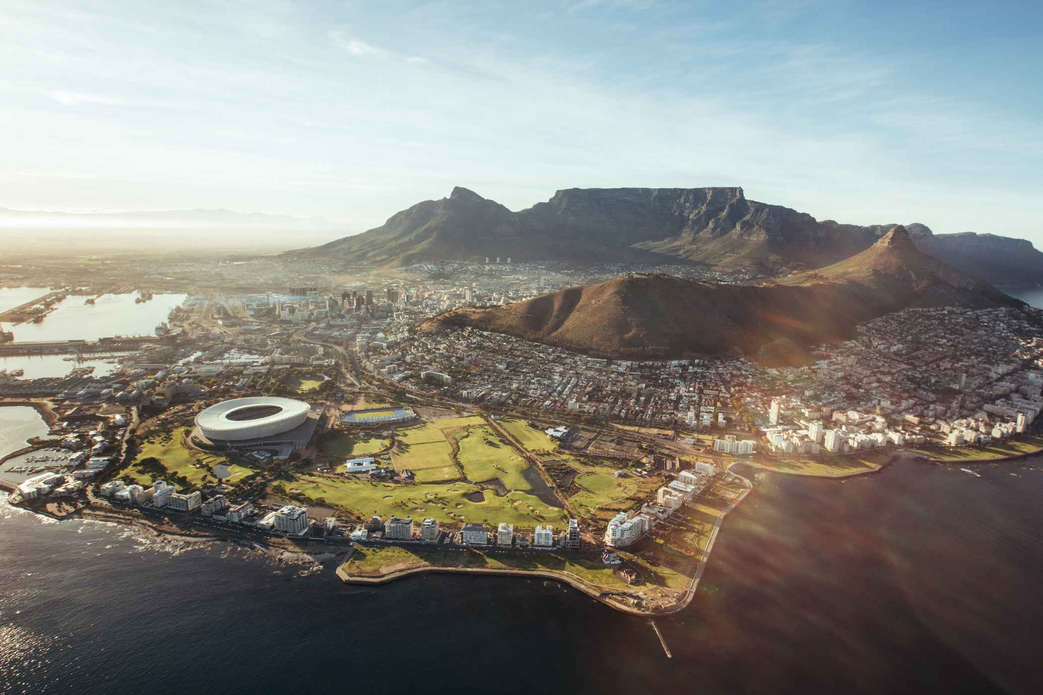 view of all of Cape Town from Aerial