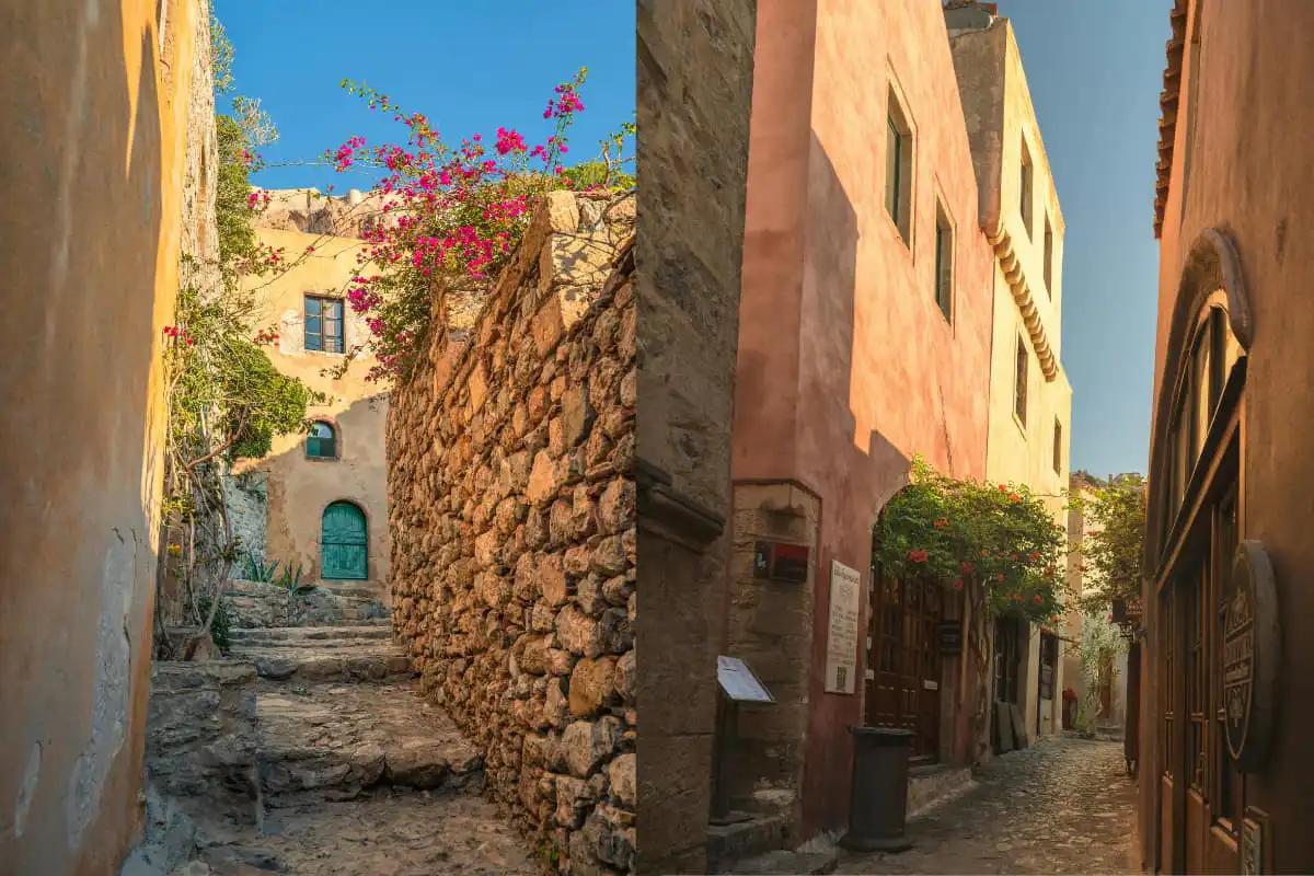 streets in monemvasia