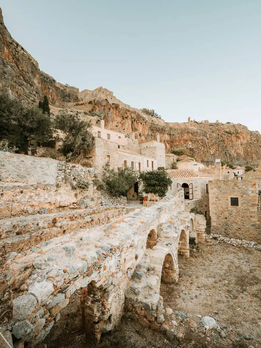 Lower castle walls in Monemvasia