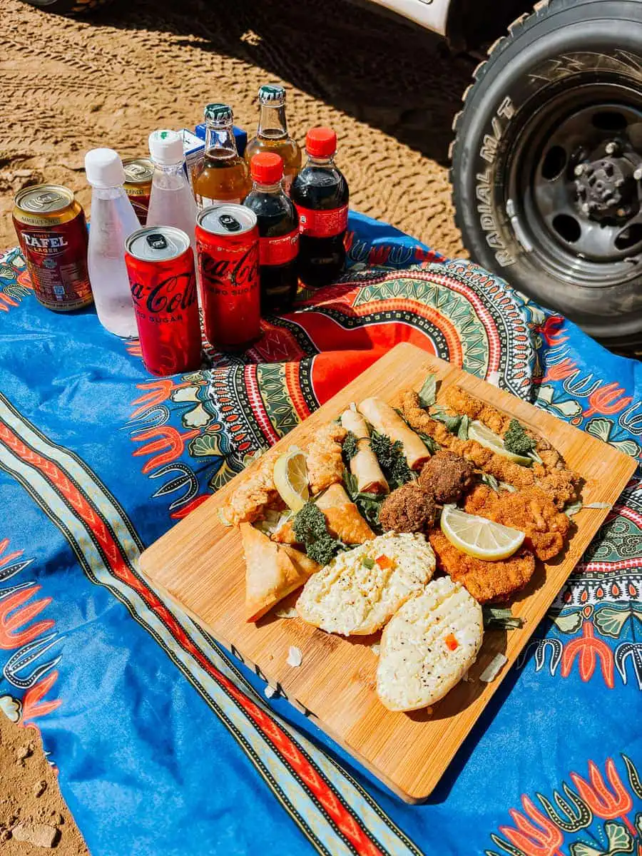food during sandwich harbour tour
