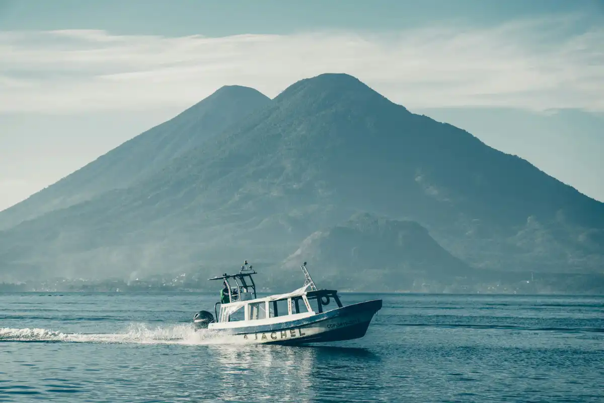 Lancha in Lake Atitlan