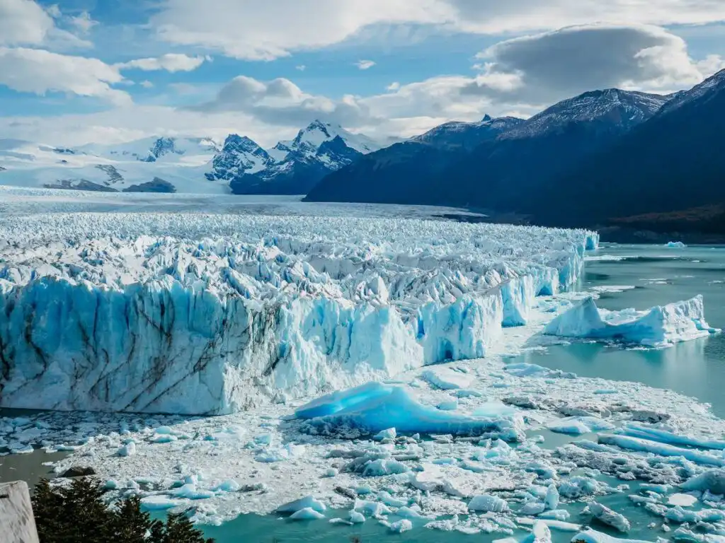 panorama view of perito moreno glacier