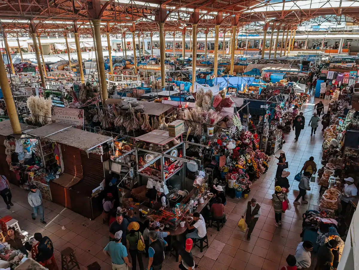 large food market in Arequipa