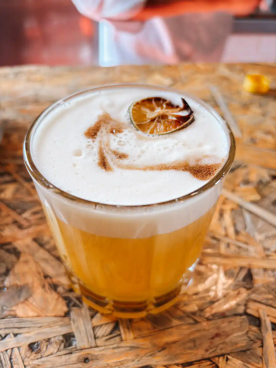 pisco sour in Arequipa