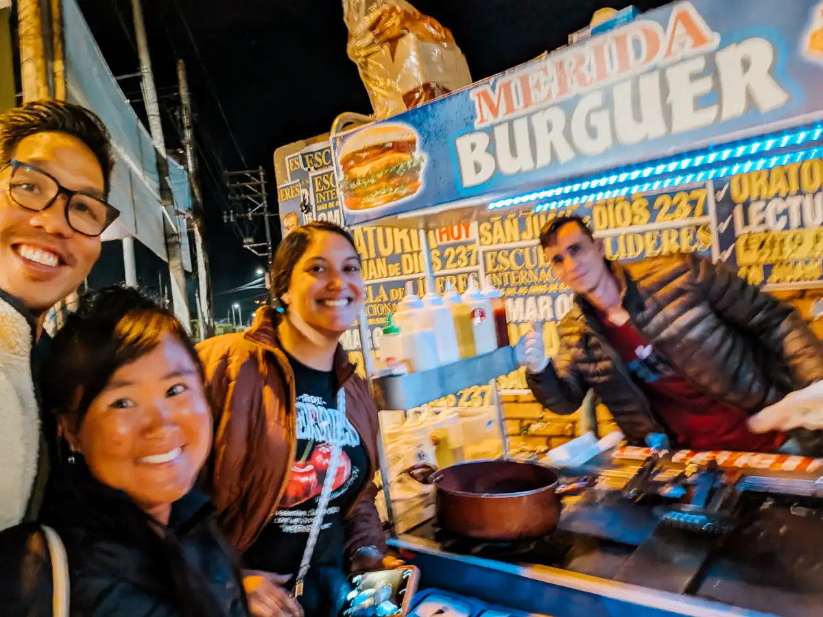 hamburger stand in arequipa