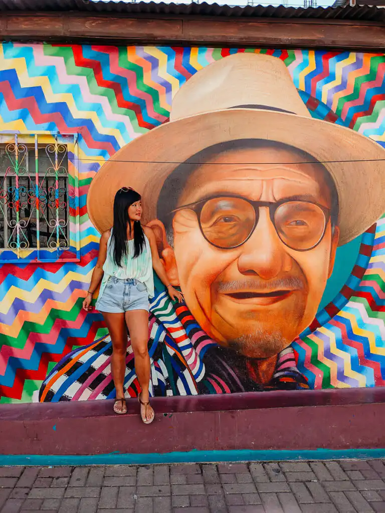 artwork wall in Lake Atitlan