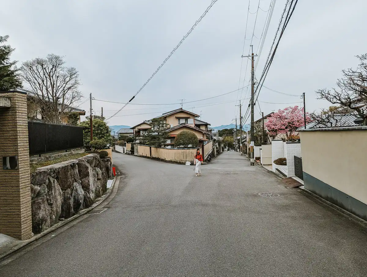 walking in the neighbourhood near fushimi inari