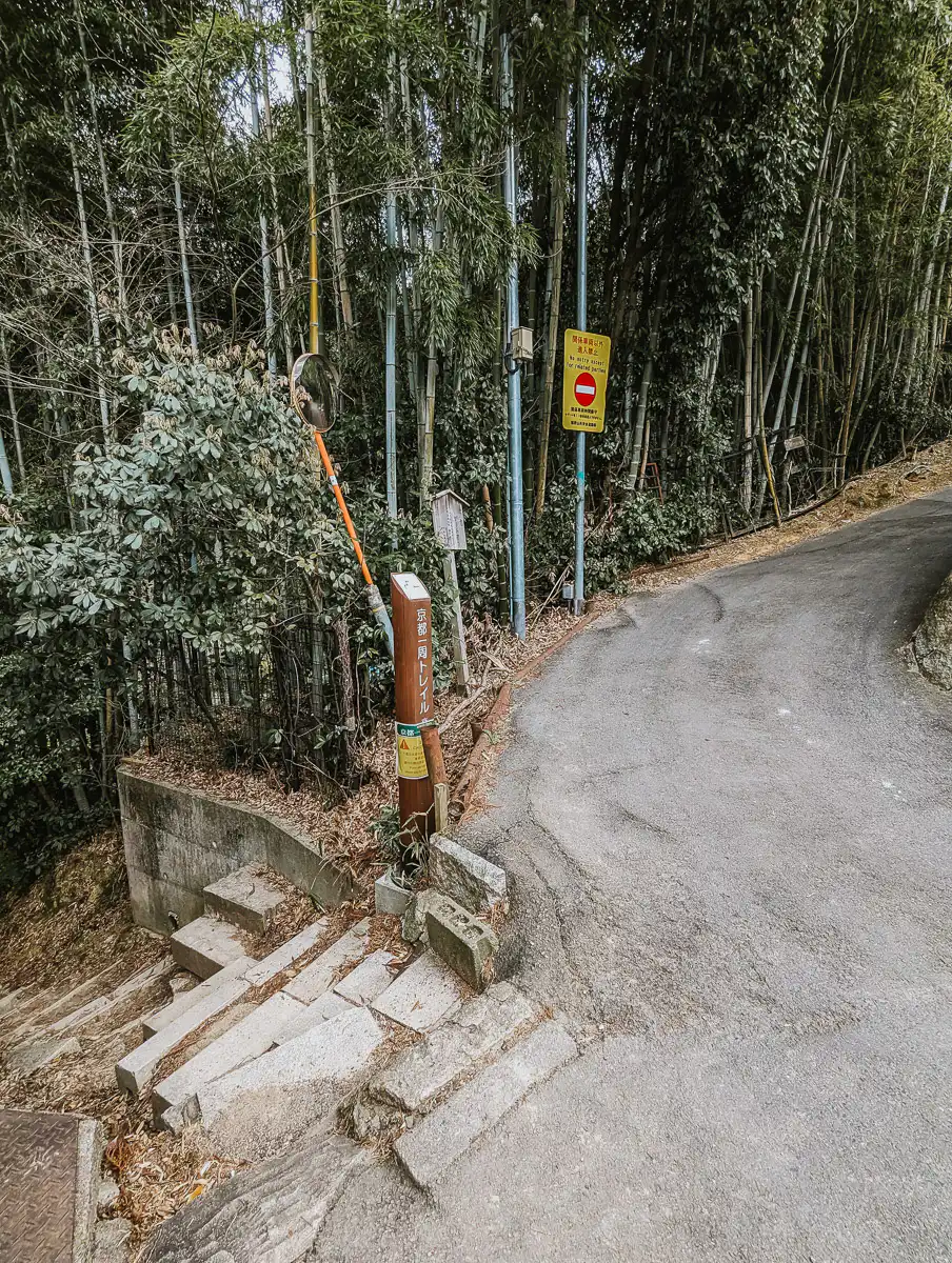 road junction at fushimi inari
