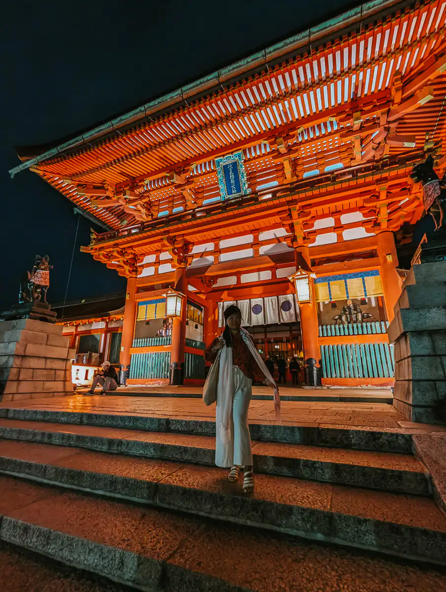 temple at fushimi inari at the bottom