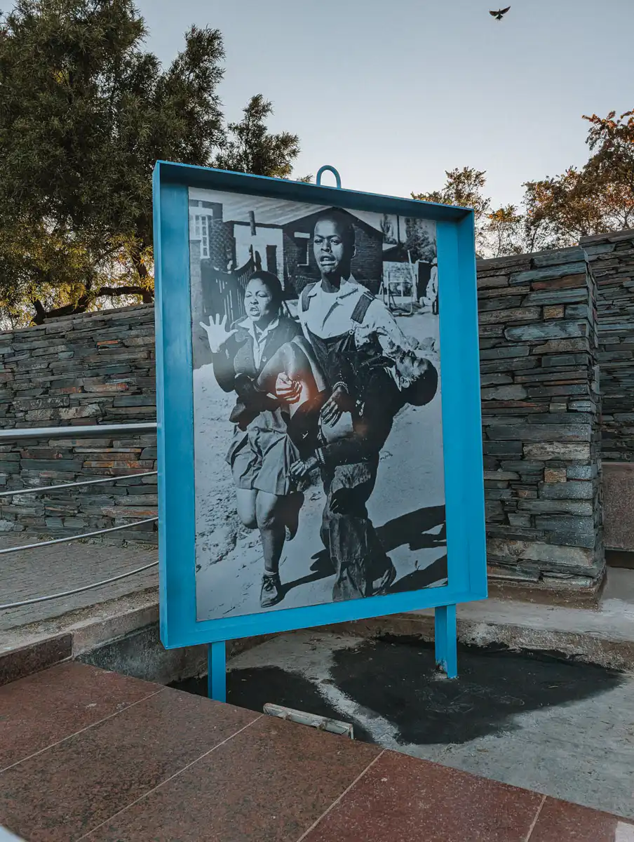 important picture during the apartheid times in johannesburg