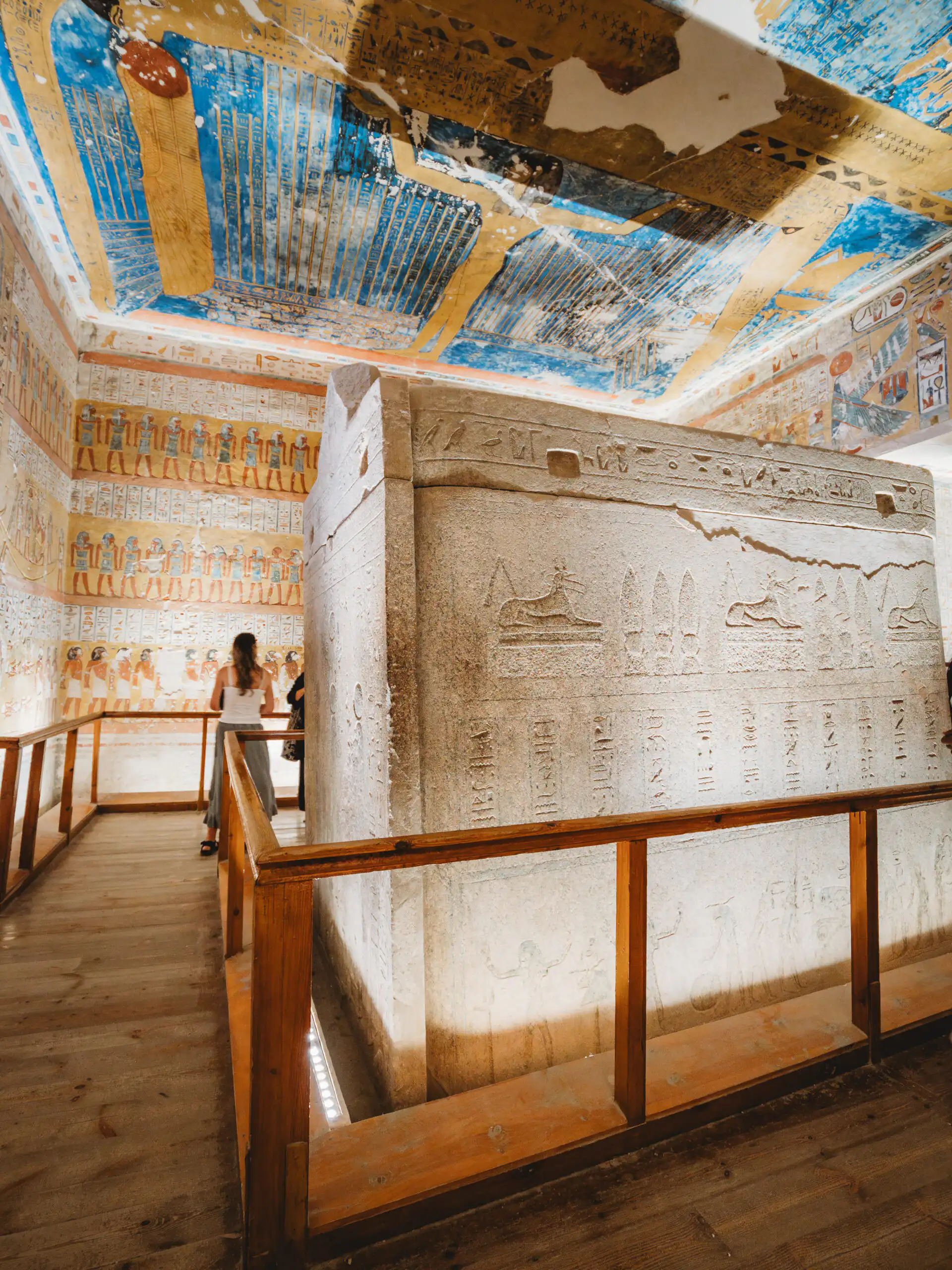 sarcophagus in valley of the kings