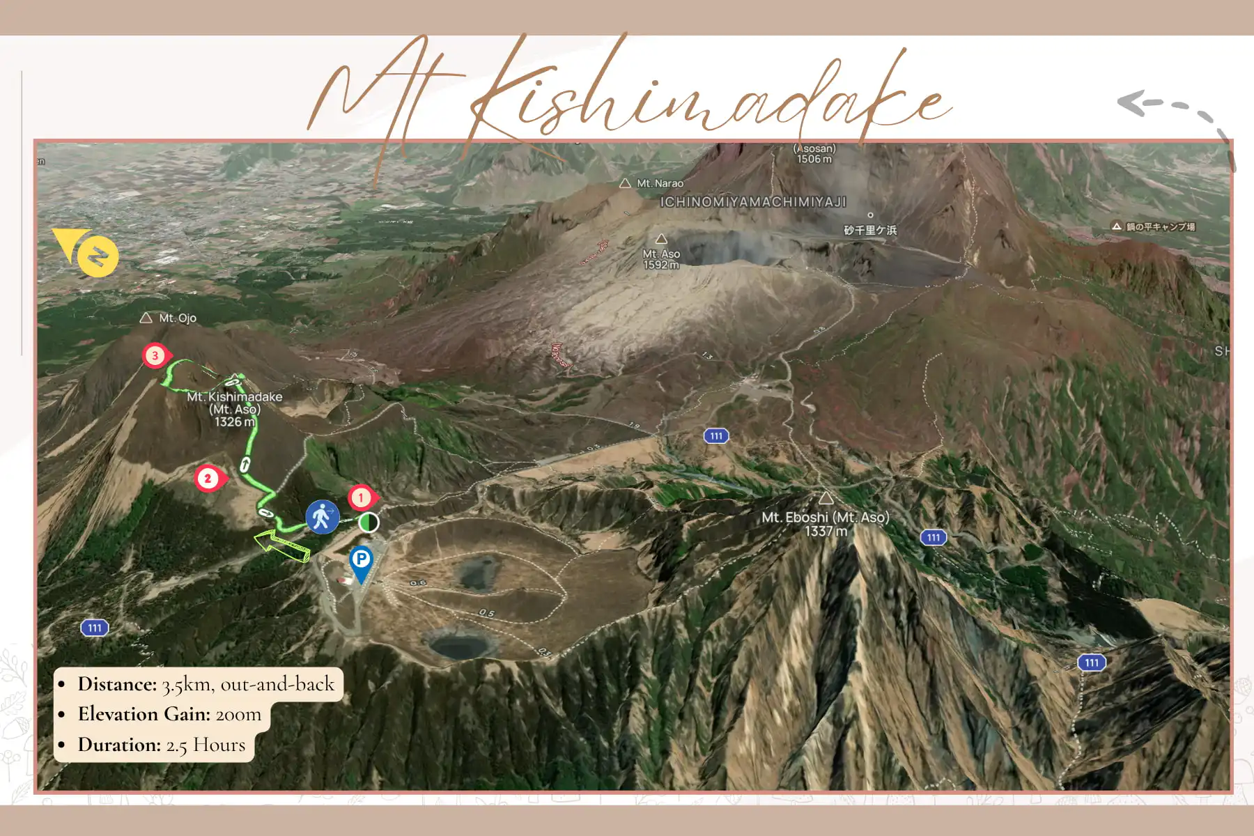 Mt kishimadake hike