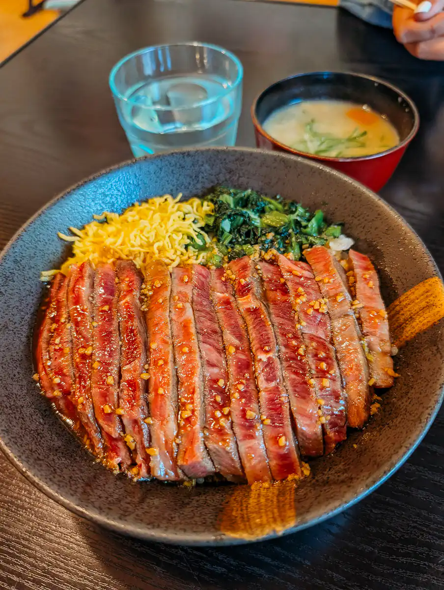 wagyu beef in Mount Aso