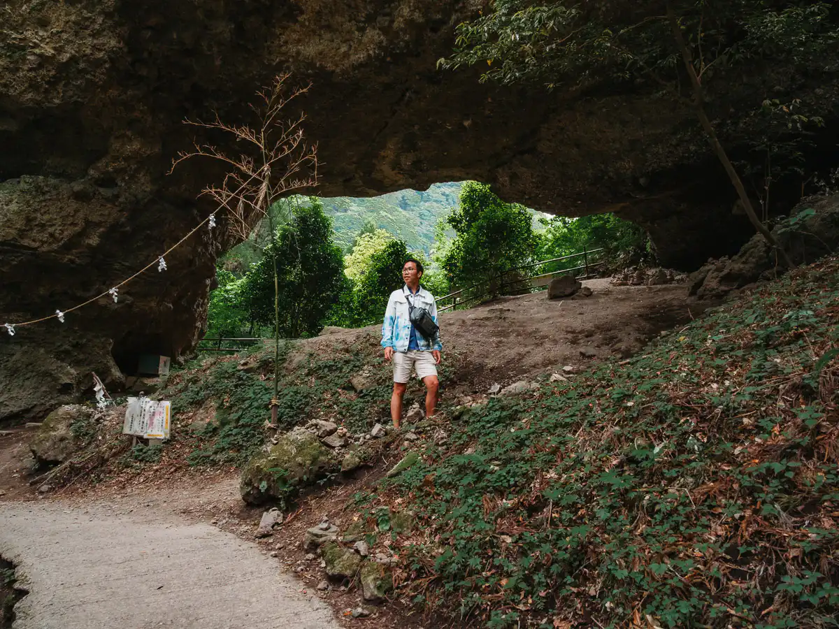 forest shrine in mount aso