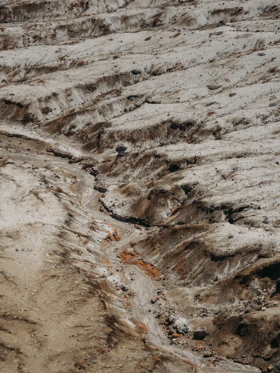 volcanic landscape in mount aso