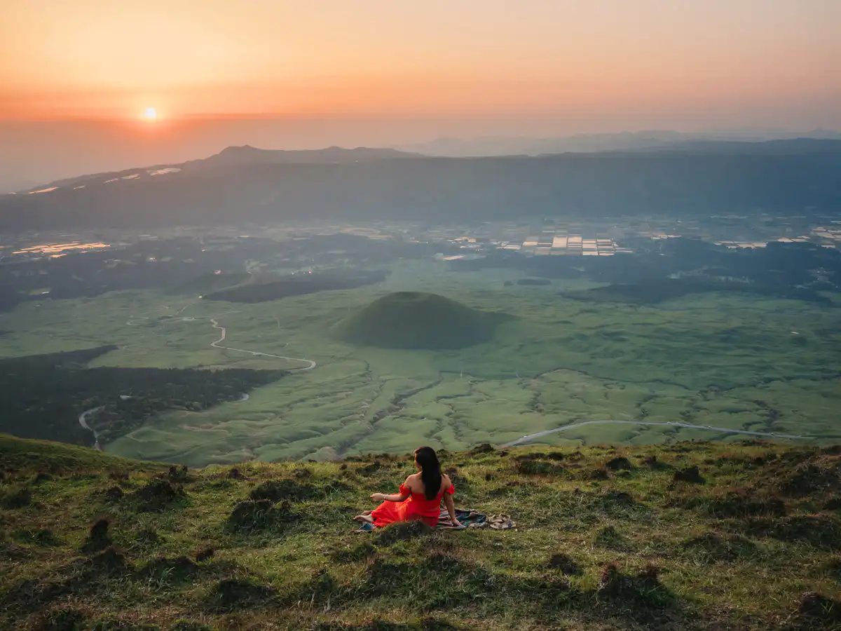 Sunset at Kishimadake hike
