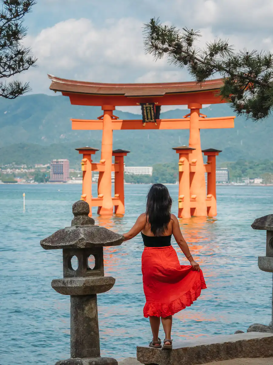 first viewpoint at miyajima island