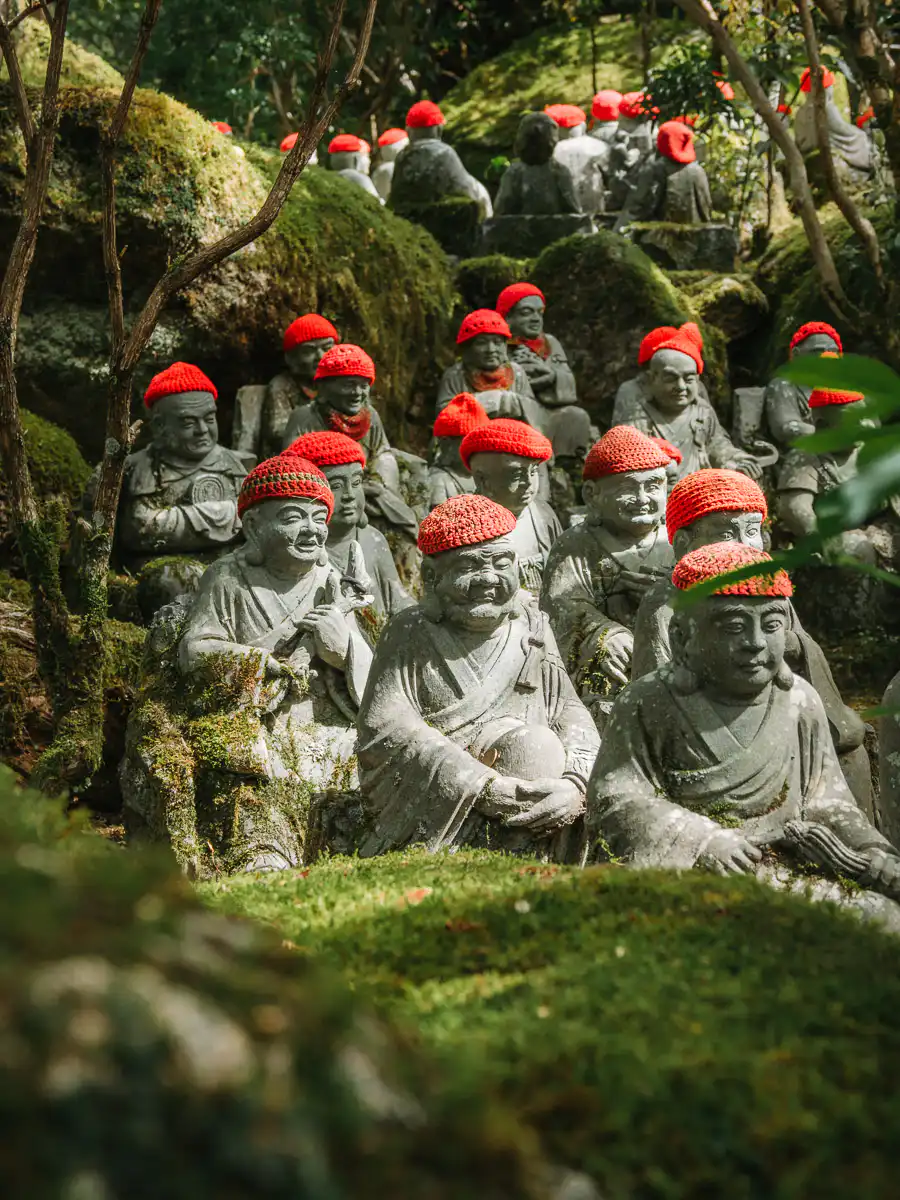 little statues on Miyajima island