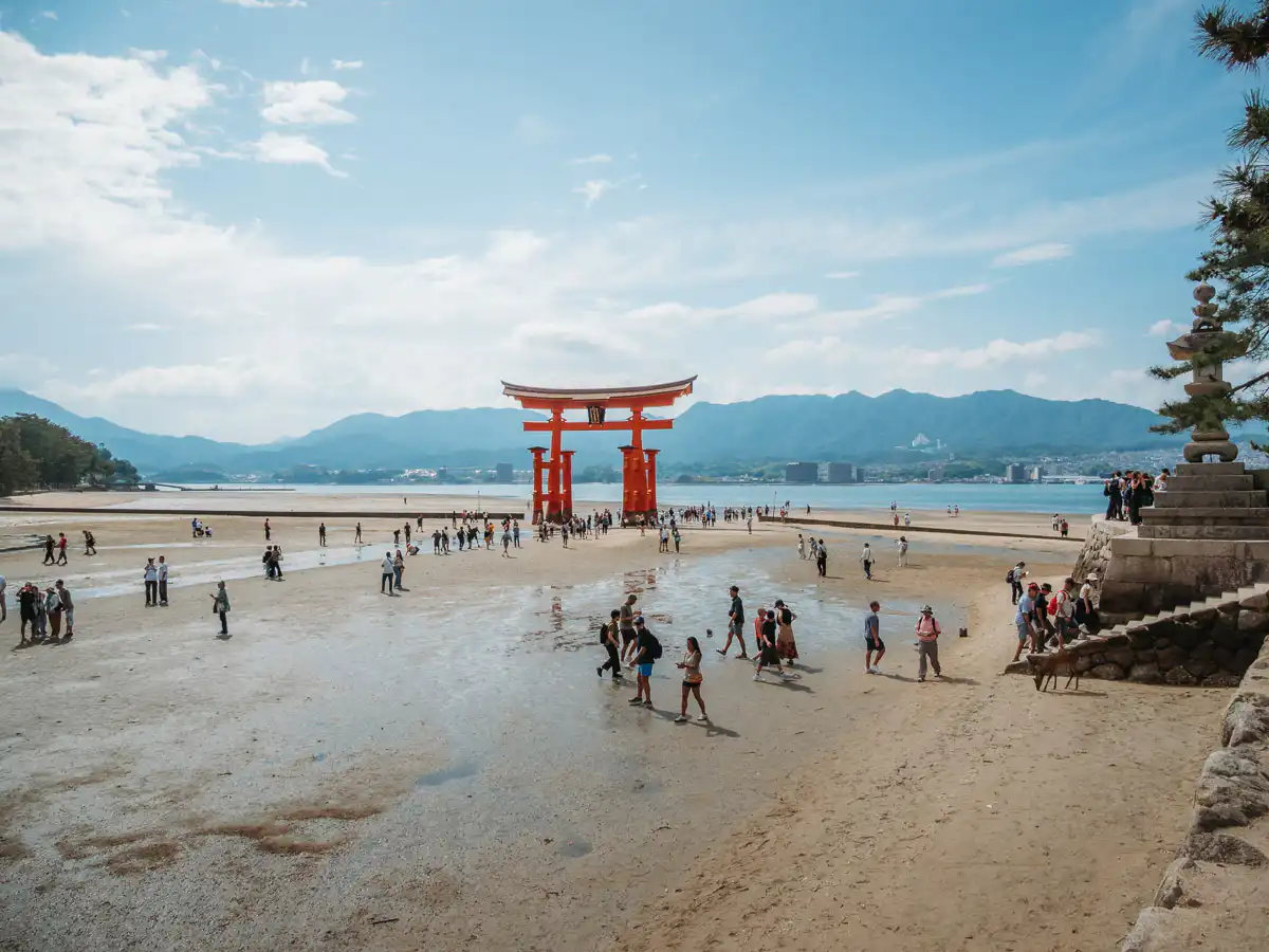 Miyajima during low tide