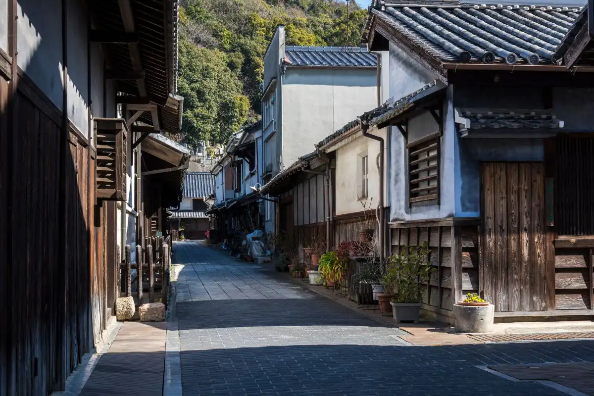 Takehara town in Japan